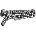2000s Mc-bling Silver Rhinestone Belt Zebra Print