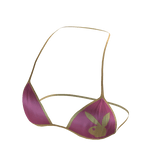 2000s mcbling bunny bikini ✦ pink & gold ver.