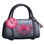 2000's Mcbling Hibiscus Denim Bag in Pink