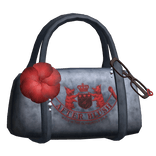 2000's Mcbling Hibiscus Denim Bag in Red