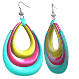 2000s Multicolor Harajuku Ear Hoops Y2K