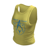 2000s Peep Show Graphic Tank Top In Yellow & Blue