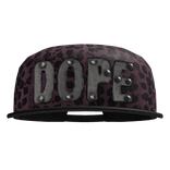 2000s Pink leopard Scene DOPE snapback