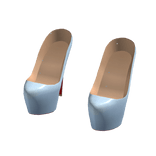 2000s Platform Stiletto Heels in Baby Blue