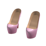 2000s Platform Stiletto Heels in Light Pink