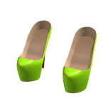 2000s Platform Stiletto Heels in Lime Green