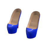 2000s Platform Stiletto Heels in Royal Blue