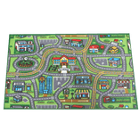 2000s Playing Car Town Rug 