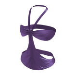 2000s Satin Summer Halter Top | Purple Plum