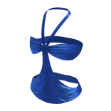 2000s Satin Summer Halter Top | Royal Blue