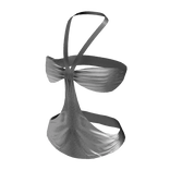 2000s Satin Summer Halter Top | Silver Chrome