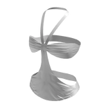 2000s Satin Summer Halter Top | White