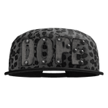 2000s White leopard Scene DOPE snapback 