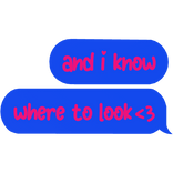 [2/2] i know where to look TV girl text matching