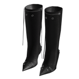 2.2 Street Design Black Pointed Boots