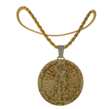 24K Gold Saint Lazarus Chain