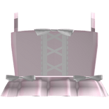 ୨୧ : pink laced up cute top with bows