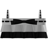 ୨୧ cute ruffled doll top in black and pink