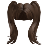 2 Pigtails in Brown
