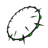 [3.0] Angel Dark Gree Spike Halo Aura (Body)