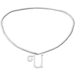 ꒰3.0꒱ BB initial necklace: U
