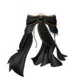 [3.0] Black Dynasty Silk Ribbon Waist Cloth