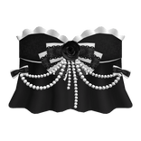 3.0 Black Flowy rose top with pearls