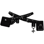 3.0 black gothic grunge utility belt
