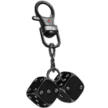 [3.0] Black Iced Double Dice Keychain