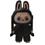 ♡ (3.0) Black Labubu Monster Backpack 