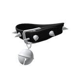 (3.0) Black Oversized Spiked Bell Collar