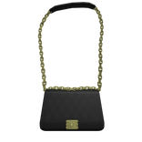 (3.0) Black quilted Luxury Designer Chain Purse