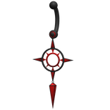 [3.0] Black Red Spike Belly Piercing