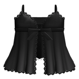 3.0 Black Tied Dress w Lace + Bow