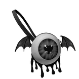 3.0 Black White Bat Eyeball Purse Cute