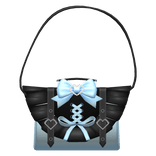 3.0 blue black jirai kei kawaii shoulder bag purse