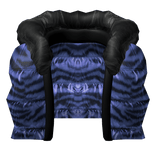 (3.0) Blue Tiger Copped Puffer Vest