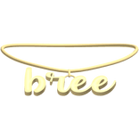 3.0 bree in gold name necklace