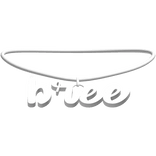 3.0 bree in silver name necklace