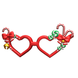 3.0 Christmas Decora Glasses - Red