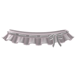 3.0 cute baby pink ruffled lace shoulder frills