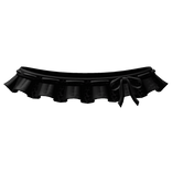 3.0 cute gothic black ruffled lace shoulder frills