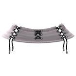 3.0 cute gothic laced up mini skirt - pink & black