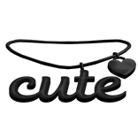 3.0 Cute Necklace (Black)