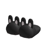 ♡ : 3.0 derpy baby bunnies slippers black