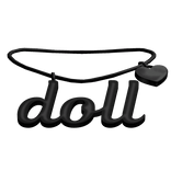 3.0 Doll Necklace (Black)