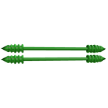 3.0 Double Neck Piercing - Green