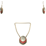 (3.0) Earrings & Necklace Combo Gold Cute