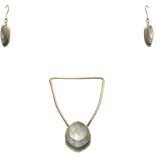 (3.0) Earrings & Necklace Combo Gold Cute