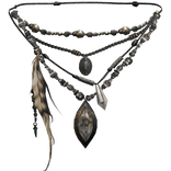 3.0 Gaian Esoteric Charm Skein Feather Necklaces 